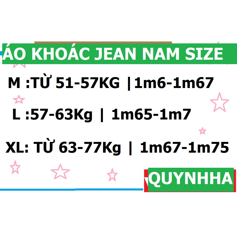 áO Khoác Jean.Áo Khoác Bò in chử đằng sau.Áo Khoác Nam Phong cách bụi Bặm của Quynhha.áO Khoác Nam Jean 2019