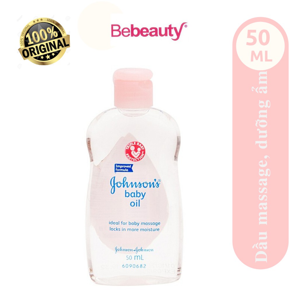 Dầu masage và dưỡng ẩm Johnson Baby Oil 50ml - 1301185