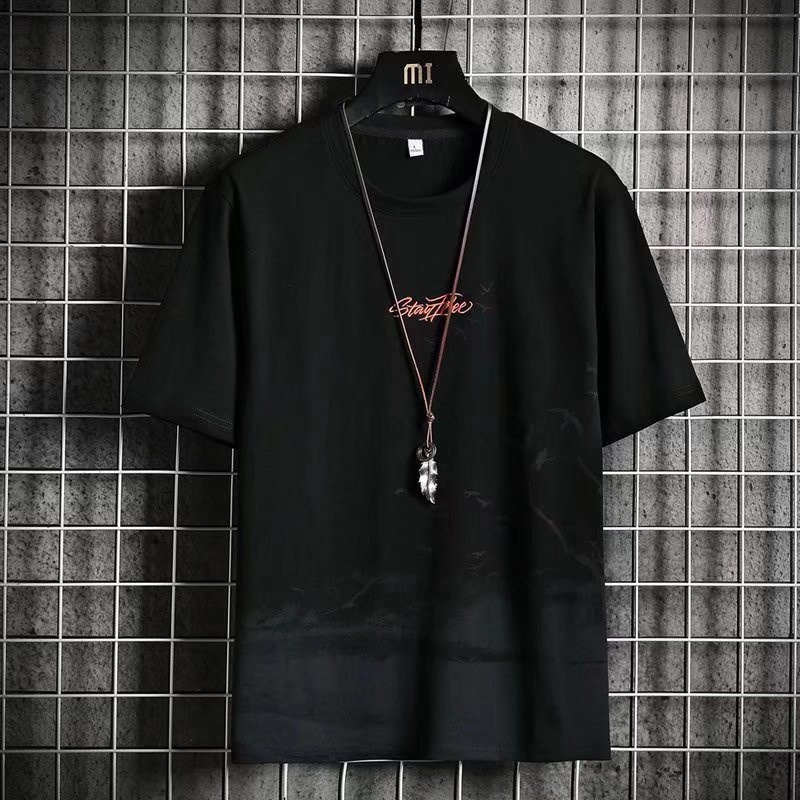 Áo Thun Tay Ngắn Dáng Rộng In Họa Tiết Phong Cách Hip Hop Hàn Quốc Cá Tính Cho Nam