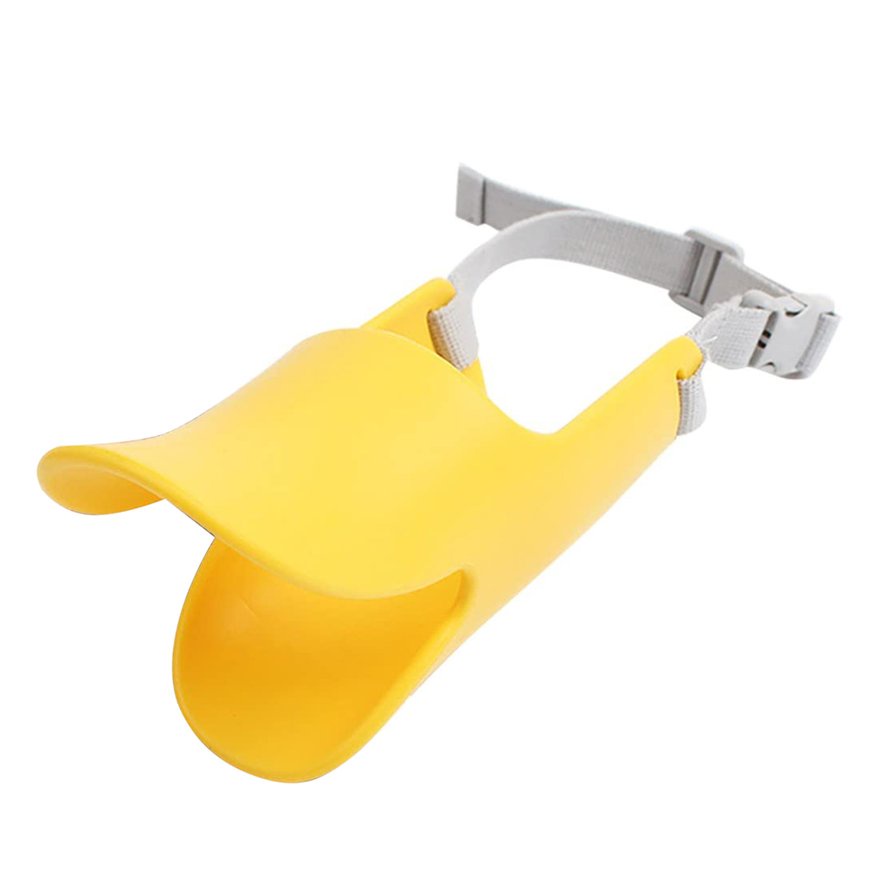 Tấm che miệng cho chó Vật nuôi có thể điều chỉnh silicone Vịt che miệng Đồ dùng huấn luyện cho chó