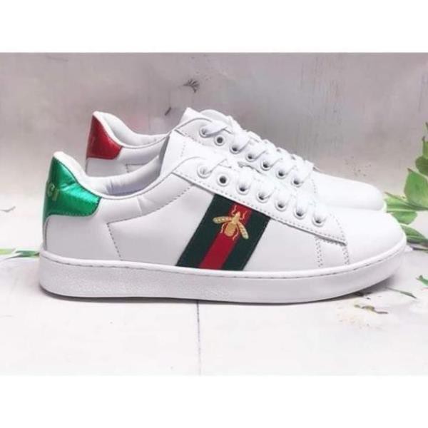 (Freeship+Full box) Giày GUCCI ong💚❤ Gót da - lưỡi gà dày - da mềm [a862] ! Sales 11-11 . rẻ HOT ✔ ⚭ L : ' , ) ˢ : ' L