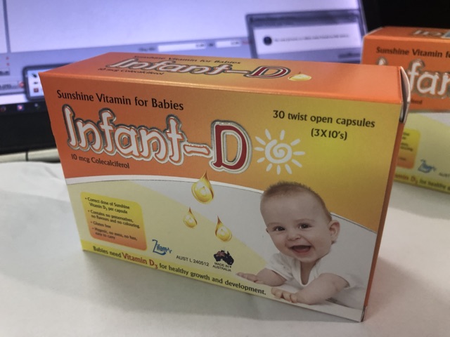 Infant-D (Chính hãng) Úc- Bổ sung Vitamin D3 giúp xương và răng chắc khoẻ