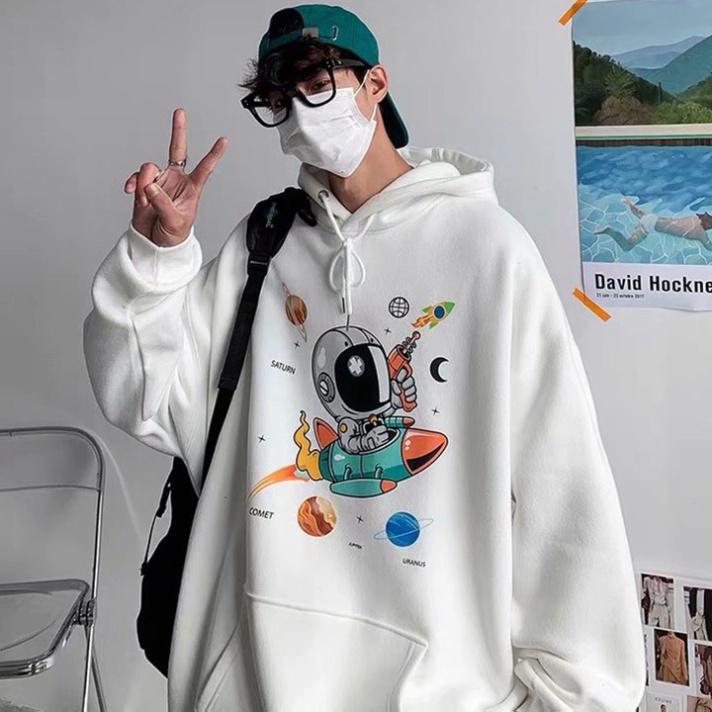 (In Pet) ÁO KHOÁC HOODIE NỈ NGOẠI Phi Hành Gia (HD3020 - Dày Đẹp) (SUBINZ STORE)