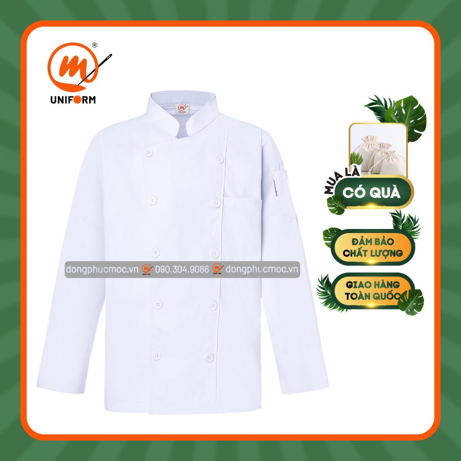 Áo Bếp May Sẵn - 09