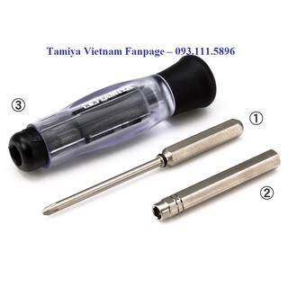 [TAMIYA] 74131 Bộ tuốc nơ vít MINI 4WD (+) SCREW & NUT DRIVER SET PRO
