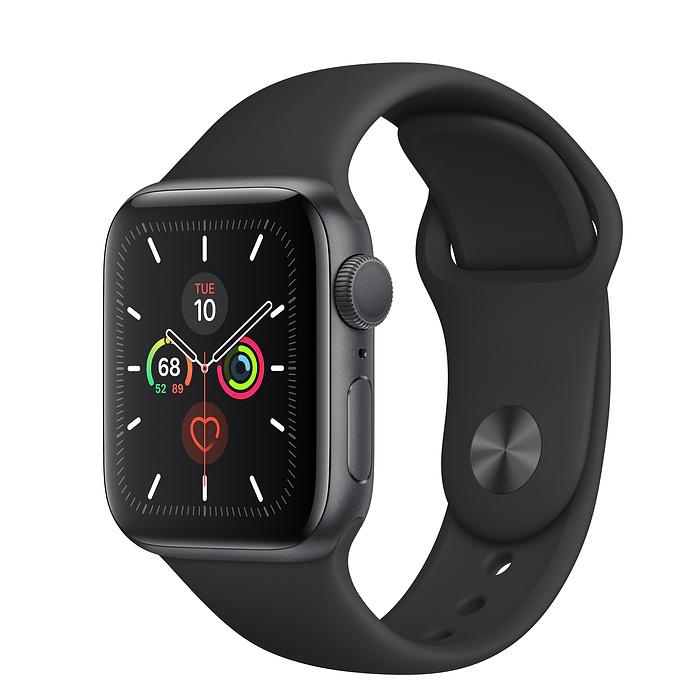 Đồng Hồ Apple Watch Series 5 44mm GPS Space Gray Aluminum Case with Sport Band Black MWVF2