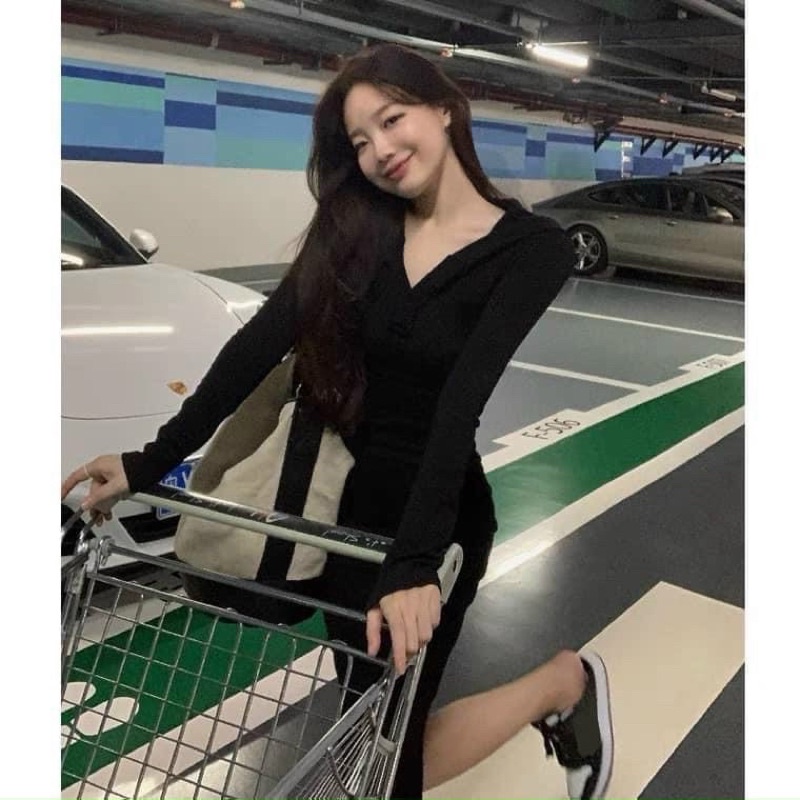 Váy body dài tay sexy nữ dáng dài chất mềm mại,co dãn 4 chiều,tôn 3 vòng triệt để,Thiết kế độc quyền Hottgirl Scret 2021 | BigBuy360 - bigbuy360.vn