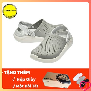 💖 Dép cross Bít Đầu Màu Xám  ,sục nhựa literide Cao Cấp 💕