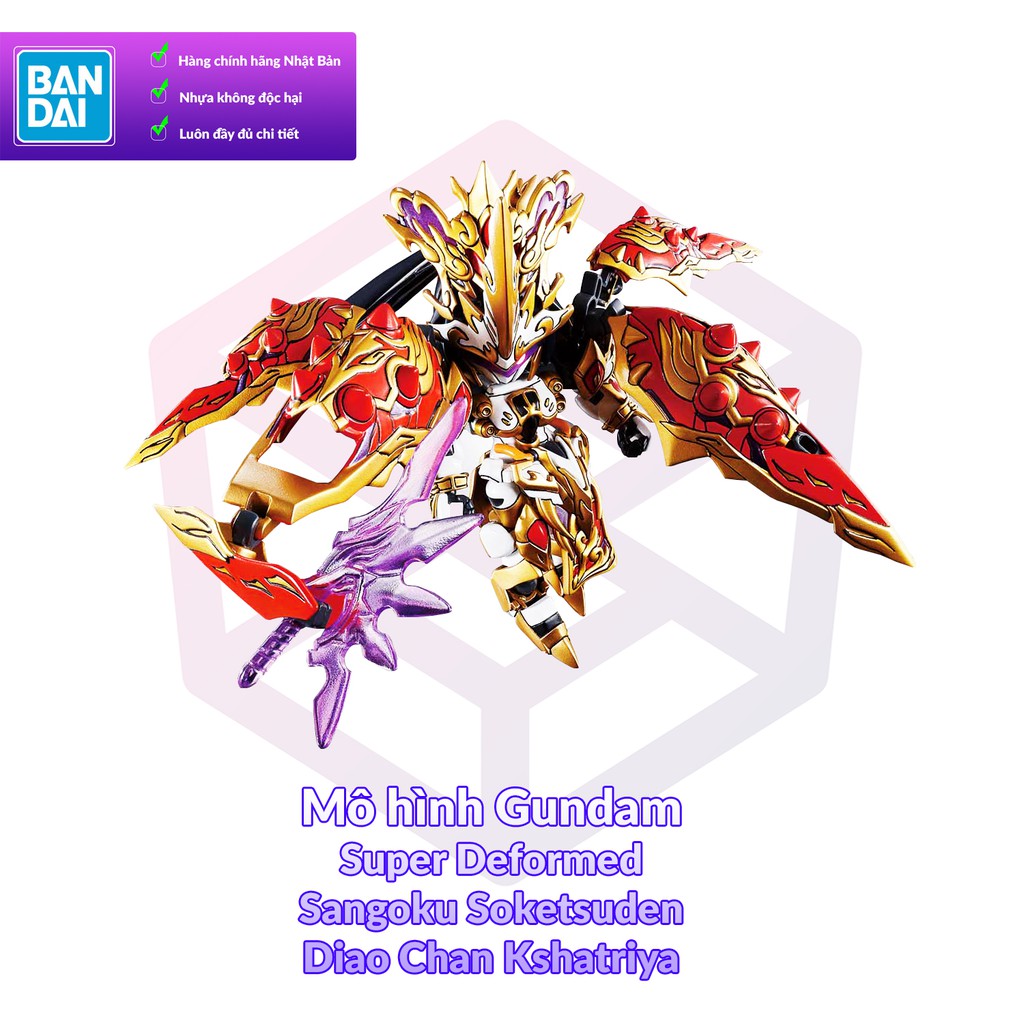 Mô Hình Gundam Bandai SD 09 Diao Chan Kshatriya - Điêu Thuyền Sangoku Soketsuden [GDB] [BSD]