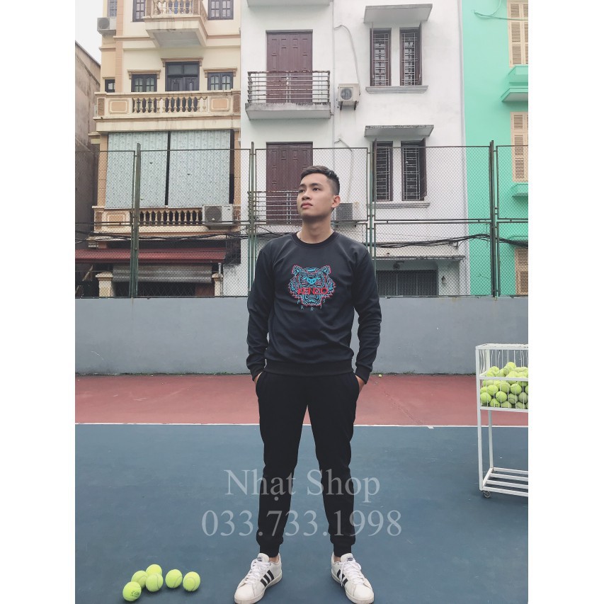 Áo Thu Đông Nỉ Thêu Hình Kenzo Dáng UniSex NSQ | BigBuy360 - bigbuy360.vn