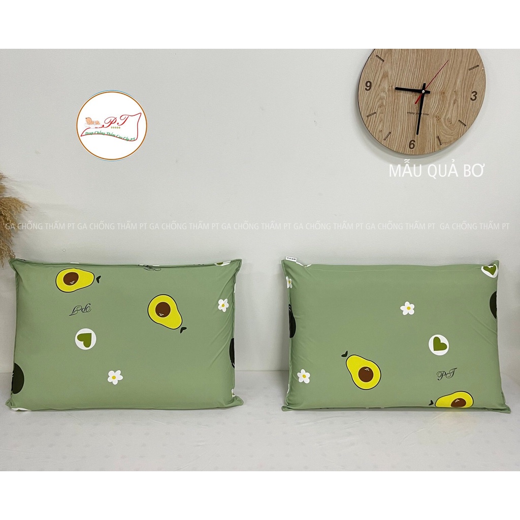 Vỏ gối nằm, vỏ gối ôm chất liệt cotton PT chống thấm nước, họa tiết hoạt hình đa dạng [SIÊU RẺ]