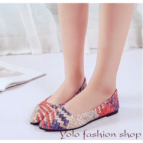 [OD16] Giày bệt búp bê nữ đế bằng da mềm phối màu cực xinh hàng QC cao cấp - Kèm hình thật | BigBuy360 - bigbuy360.vn