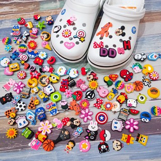 Stickers Jibbitz gắn dép sục Crocs Duet Sport Clog 3D loại stick dầy