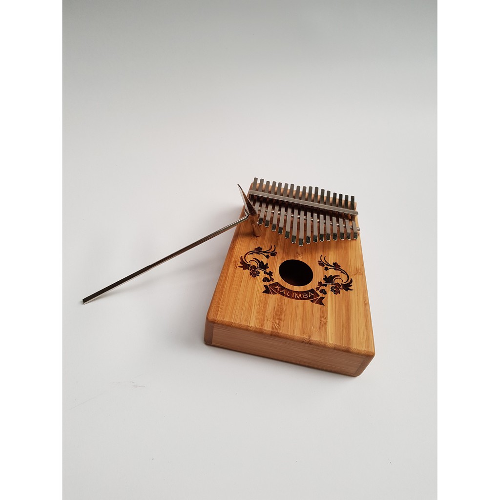 BIG SALE Đàn Kalimba 17 phím gỗ Mahogany Hoa văn Full phụ kiện