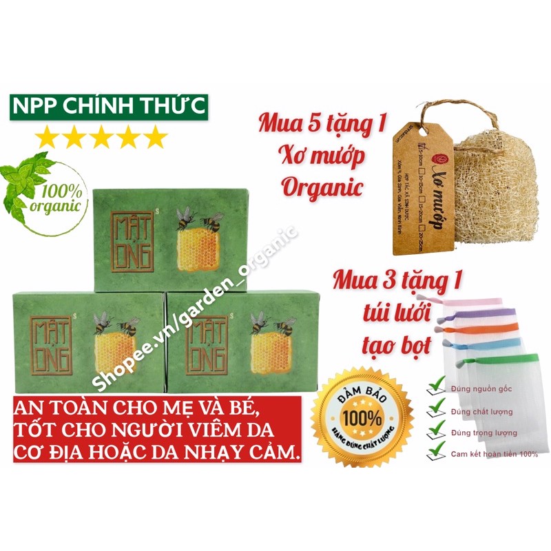 XÀ BÔNG NGHỆ - MẬT ONG (SOAP 100gr) TRẮNG MỊN DA- MỜ THÂM - GIẢM MỤN