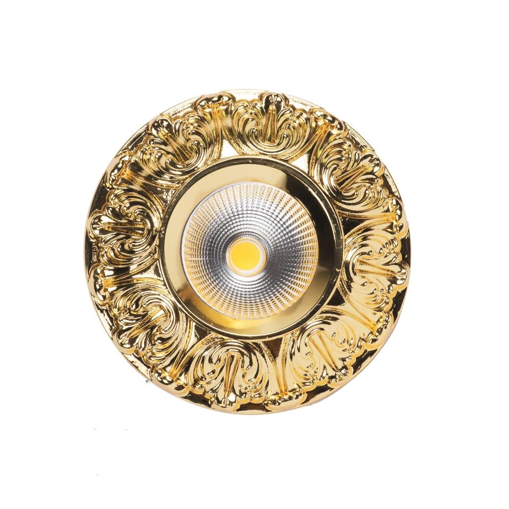 Đèn âm trần cổ điển Gold 18K Premier,đèn Led cao cấp Version 2019 thiết kế hiện đại Chính hãng TLC - Bảo hành 24 Tháng