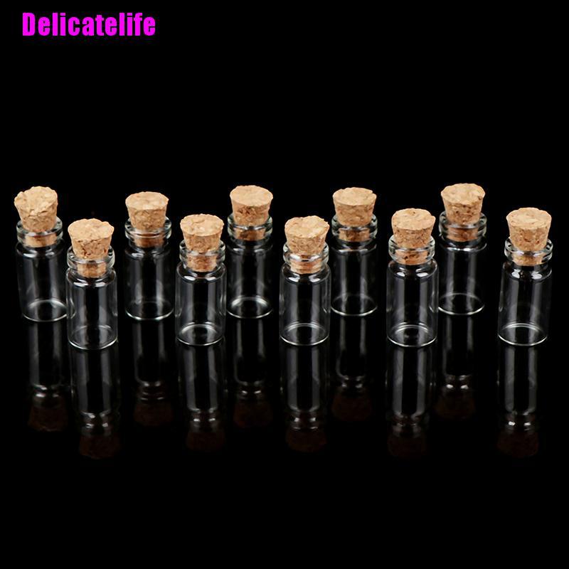 Set 10 Lọ Thủy Tinh Đựng Thực Phẩm Tỉ Lệ 1: 12 Cho Nhà Búp Bê