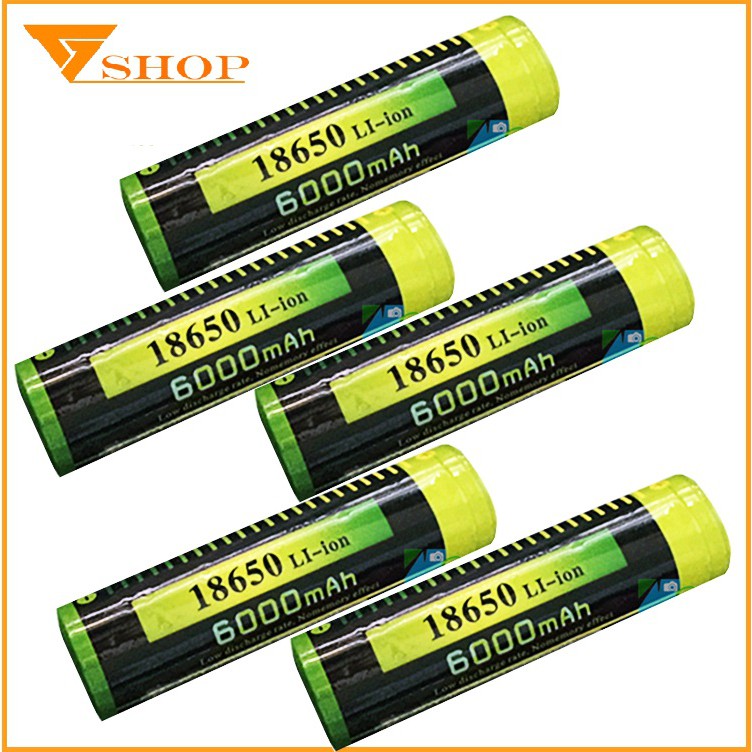 1 viên pin sạc 18650 Akasha 4.2V 6000mAh