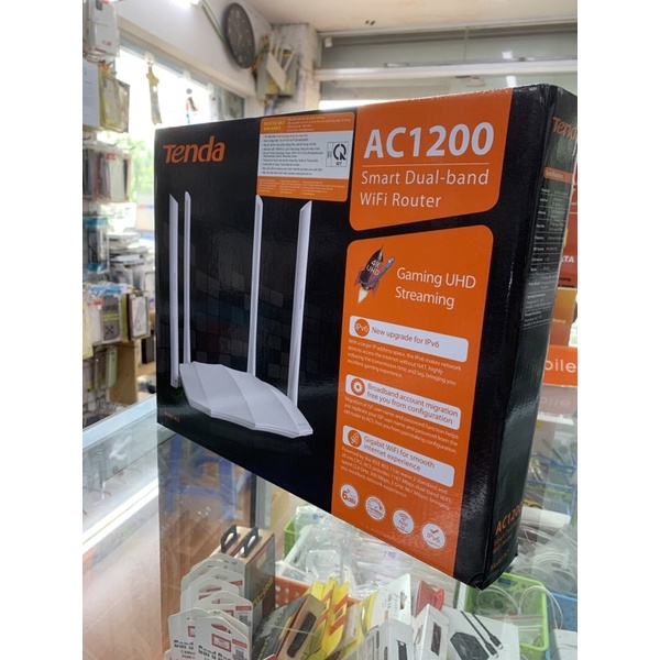 Bộ Thiết Bị Phát Wifi TENDA AC5, Cục Phát Sóng Wifi 4 Râu Kết Nối Tốc Độ Cao