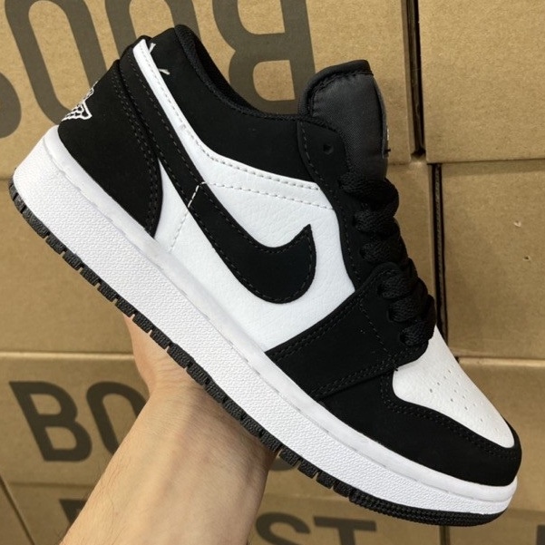 Giày thể thao nữ jodan cổ thấp, giày nữ sneaker jordan đen trắng cổ thấp các mầu nam nữ đủ size 36-43