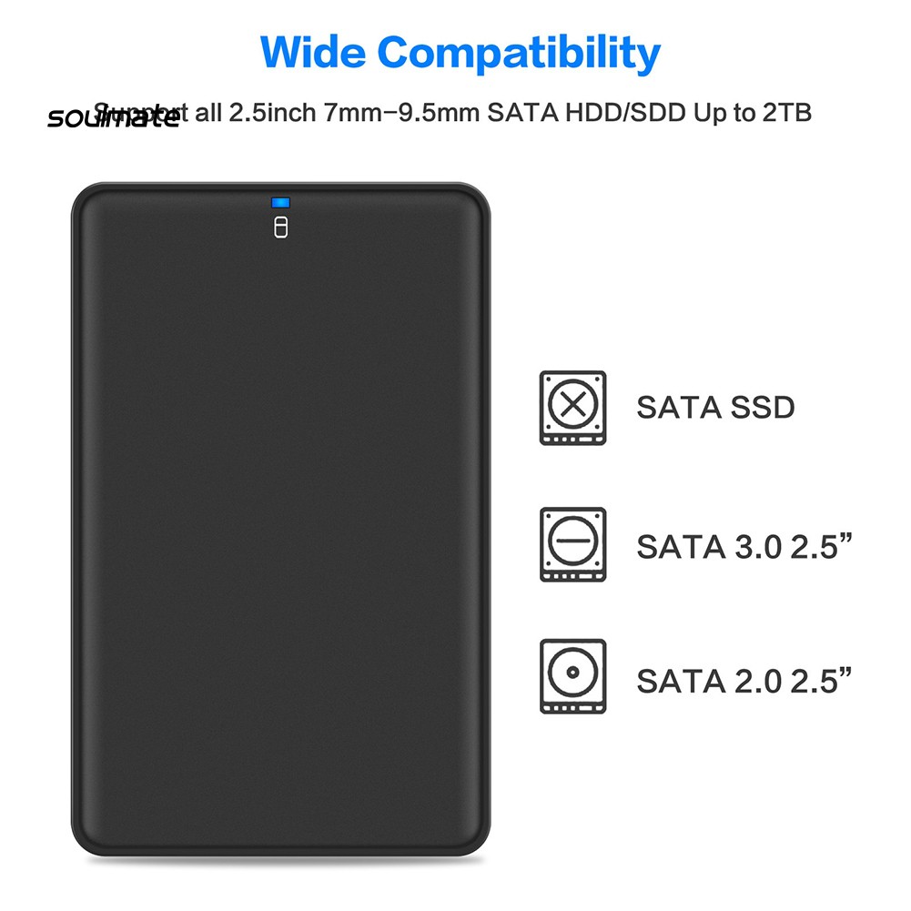 Bộ vỏ đựng ổ cứng HDD 2.5" 2TB có cổng USB 3.0 | BigBuy360 - bigbuy360.vn