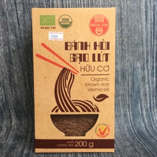 Bánh hỏi gạo lứt hữu cơ Bích Chi - hộp 200g