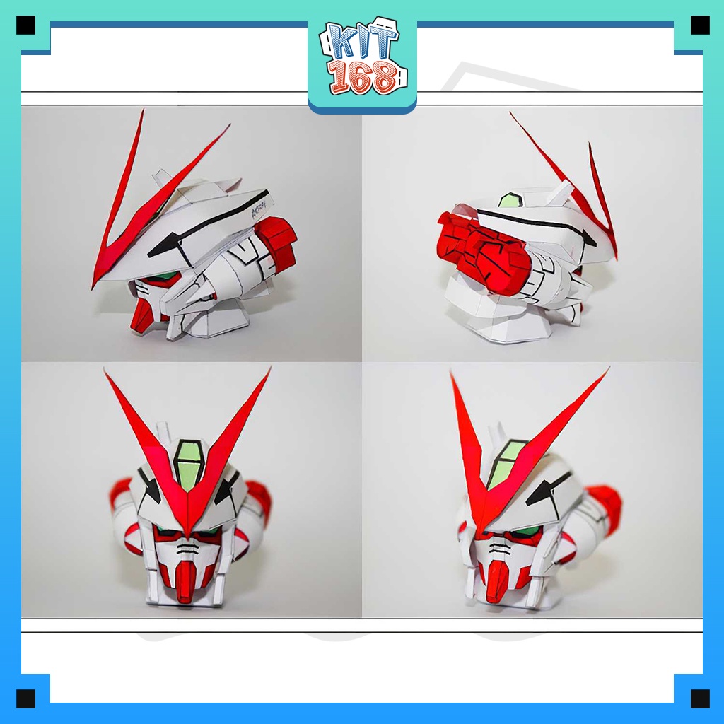 Mô hình giấy Anime Game Robot MBF-P02 Astray Red Frame Gundam