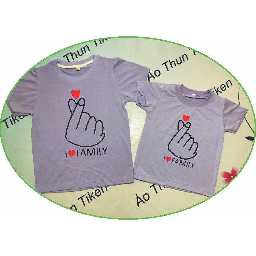 ÁO THUN GIA ĐÌNH IN THẢ TIM SIÊU HÓT SIÊU ĐẸP