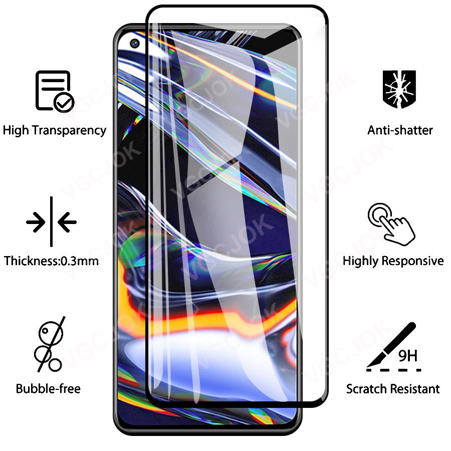 Kính Cường Lực Bảo Vệ Toàn Màn Hình Cho OPPO Realme 5 6 Pro 6S 5S 6i 5i 7i Realme 7 8 4G 5G Pro 7Asia C3i C11 C15 C21 C3