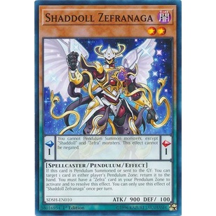 Thẻ bài Yugioh - TCG - Shaddoll Zefranaga / SDSH-EN010'