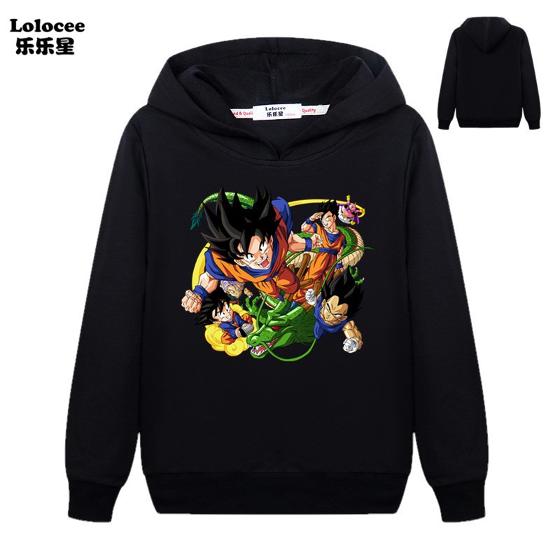 Áo Hoodie In Hình Nhân Vật Phim Dragon Ball Cao Cấp Cho Bé Trai