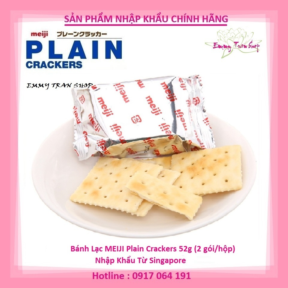 Combo 5 Hộp Bánh Lạc MEIJI Plain Crackers 52g- dành cho người ăn kiêng,tiểu đường ( Emmy Tran Shop ) | BigBuy360 - bigbuy360.vn