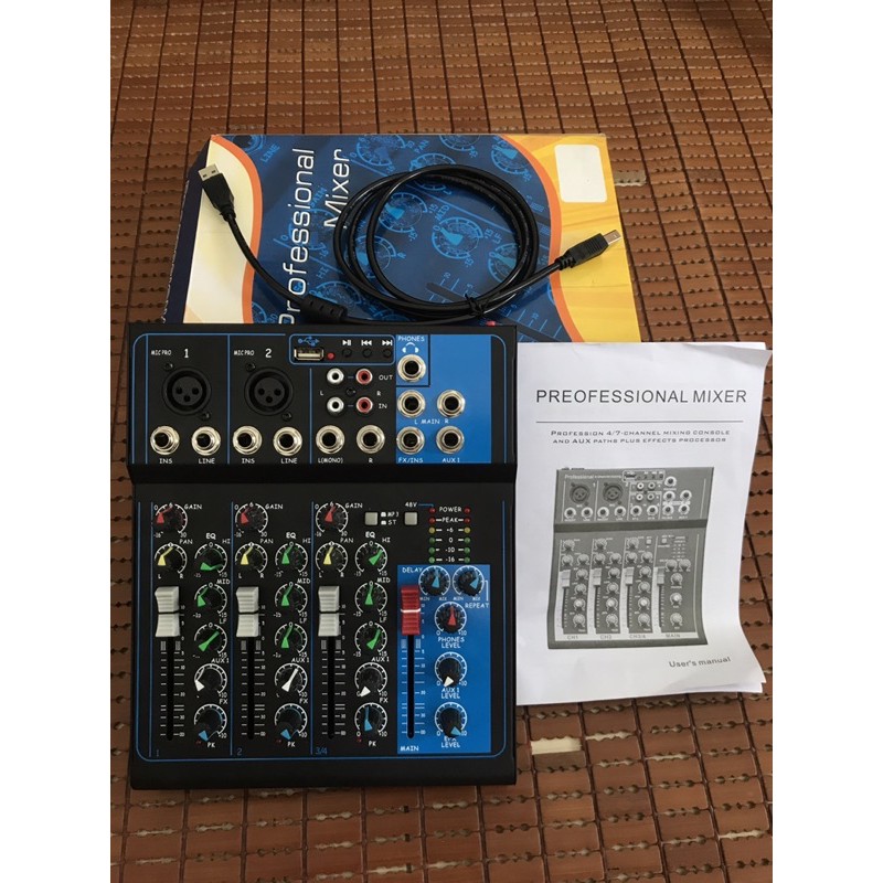 Mixer YAMAHA  F4 USB , Có kết nối Bluetooth, có LCD hiện thị