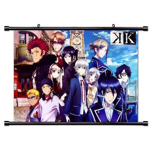 Poster vải anime K project 45x30 tranh vải