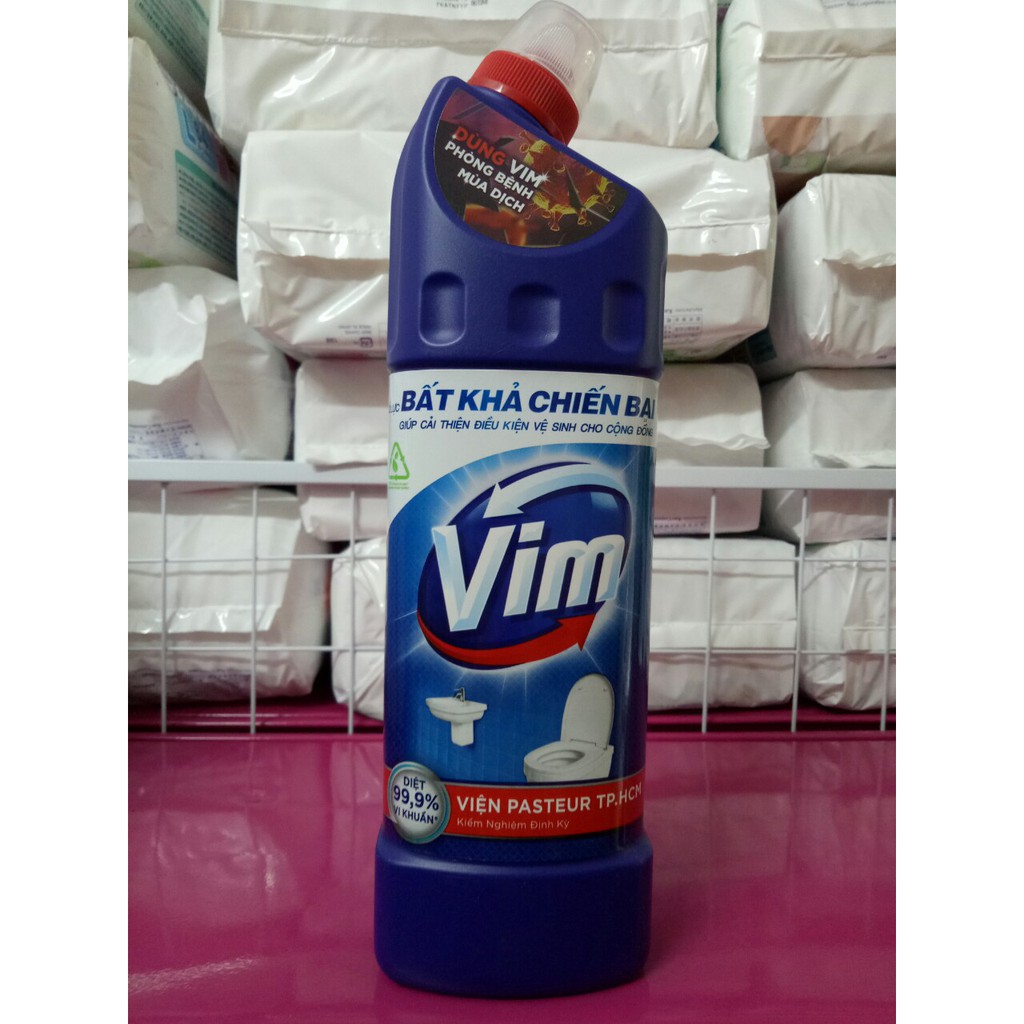 Nước tẩy rửa bồn cầu, nhà tắm Vim 900ml