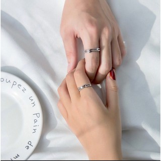Nhẫn đôi kép bạc Choco Jewelry