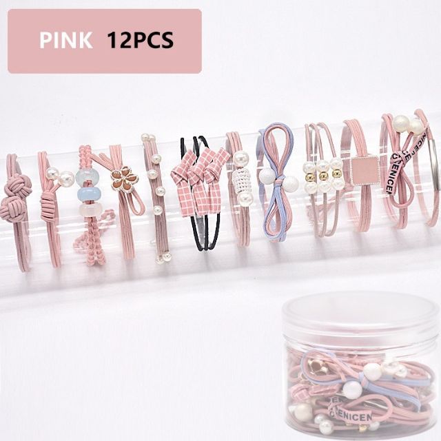 Set 12 dây buộc tóc như hình