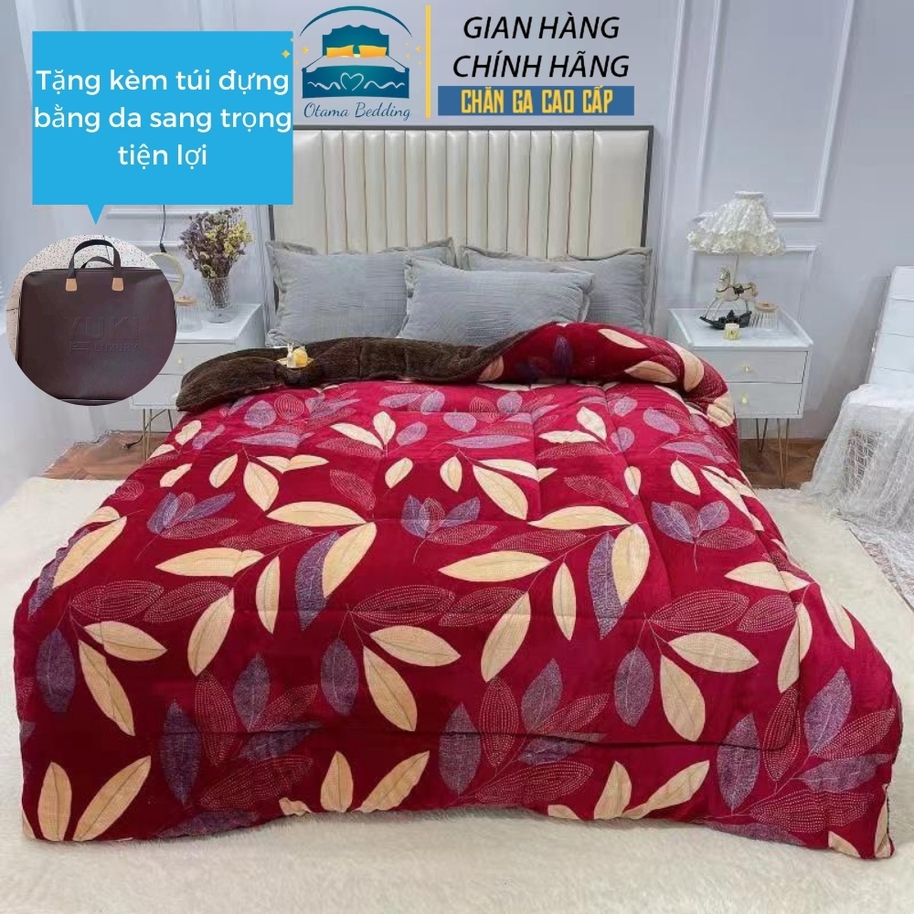 Chăn lông cừu dày yuki Nhật Bản siêu ấm, Mền lông cừu blanket 4kg 2021 - Otama Bedding