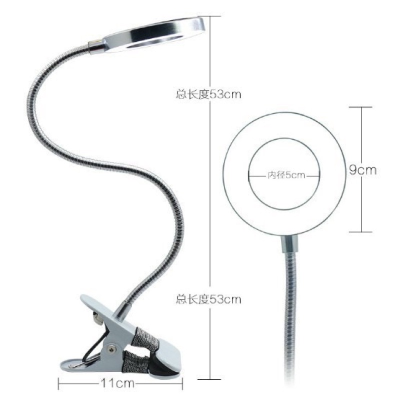 Đèn led kẹp bàn