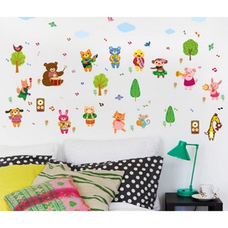 Decal trang trí tường - Dàn thú hợp ca