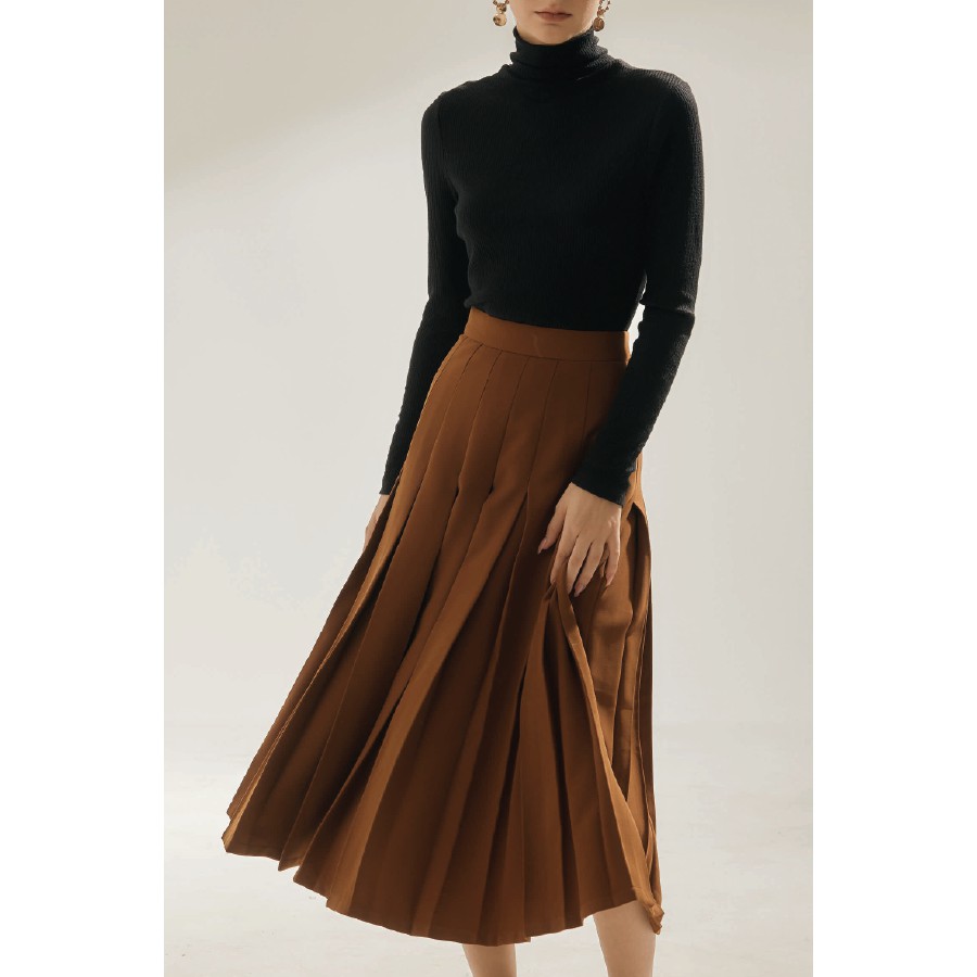 [Moda de Lita] Chân váy midi xếp ly bản to | BigBuy360 - bigbuy360.vn