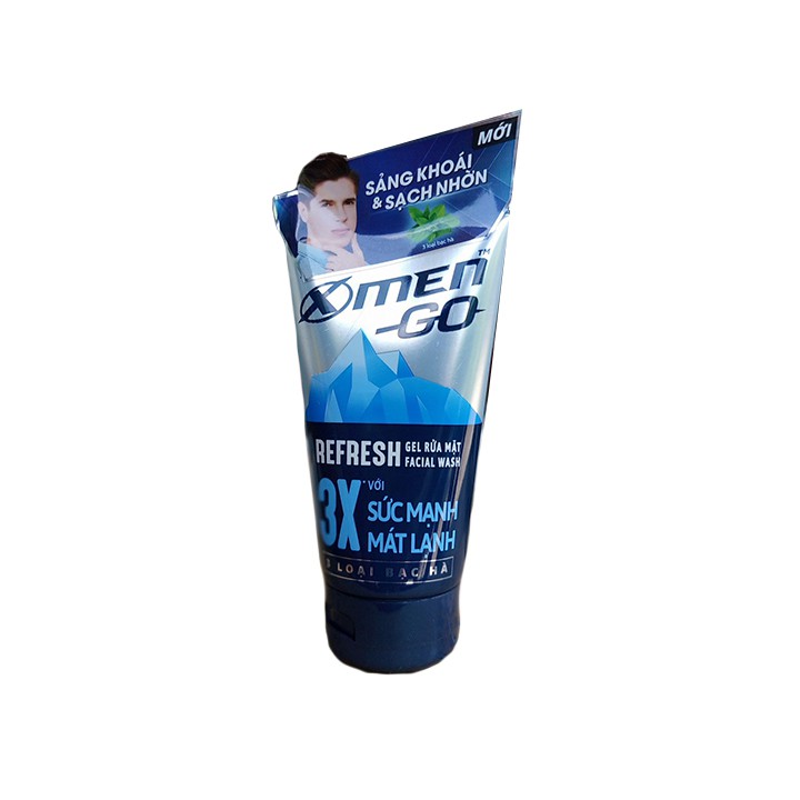 Sữa rửa mặt X-Men Go REFRESH 3 Loại Bạc Hà 100G