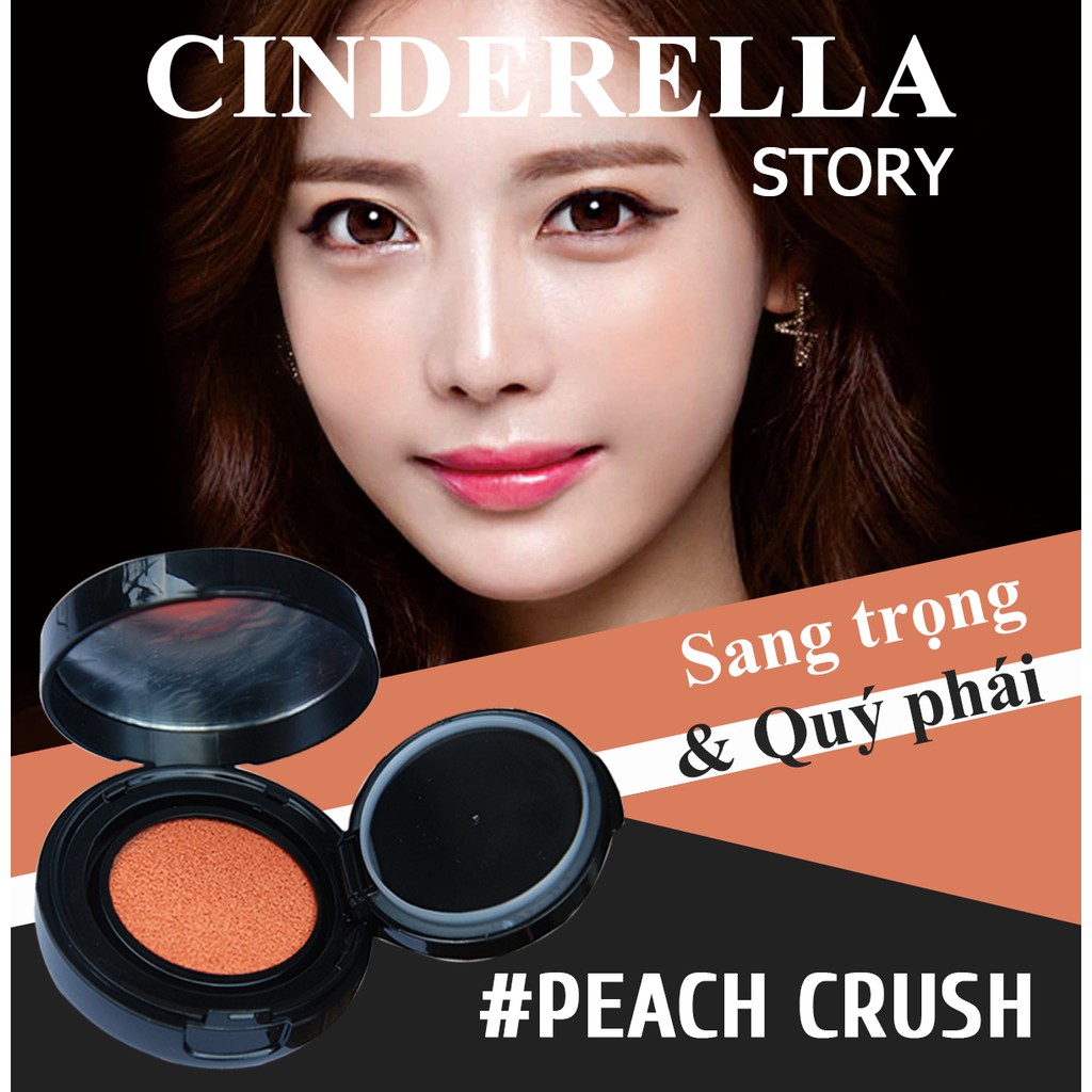 Phấn má hồng trang điểm Hàn Quốc mịn mượt tự nhiên Cinderella Cushion Blusher 8g