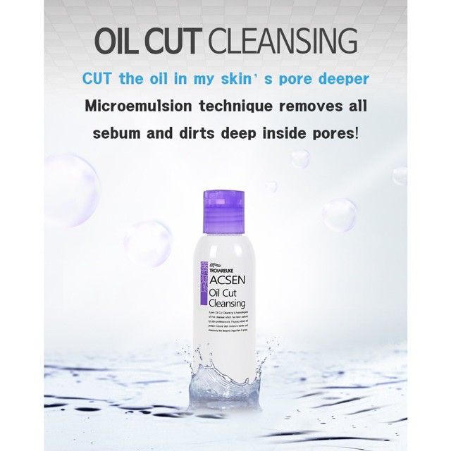 Sữa rửa mặt Troiareuke Acsen Oil Cut Cleansing 55ml -  Xuất xứ Hàn Quốc | Hàng chính hãng
