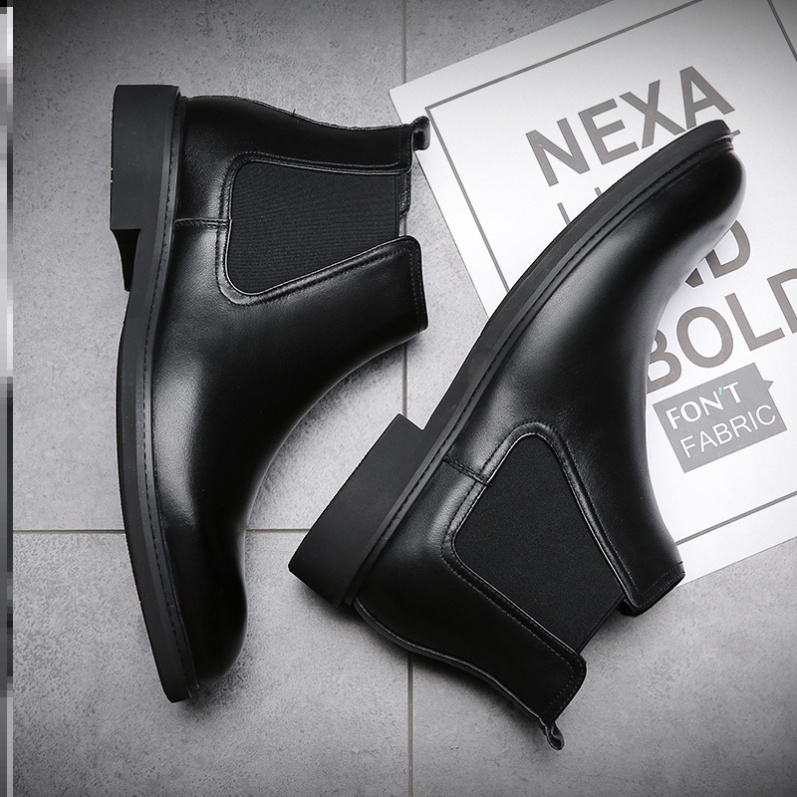 [TẶNG TẤT CAO CỔ] Giày Chelsea Boots Classic Đen, Phom chuẩn Châu Âu tăng chiều cao 6cm dễ phối đồ, Màu Đen và Nâu | BigBuy360 - bigbuy360.vn