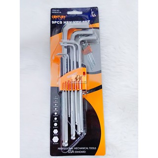 LỤC GIÁC CENTURY TRẮNG - Bộ khóa lục giác century 9 cây