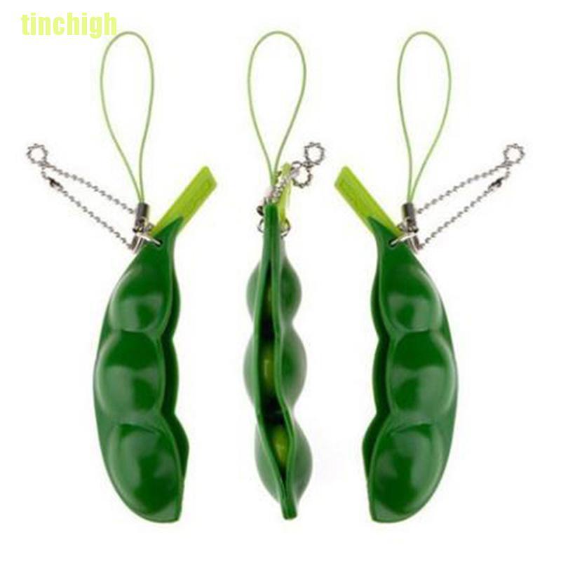 Móc Khóa Hạt Đậu Cao Su Giúp Giảm Căng Thẳng