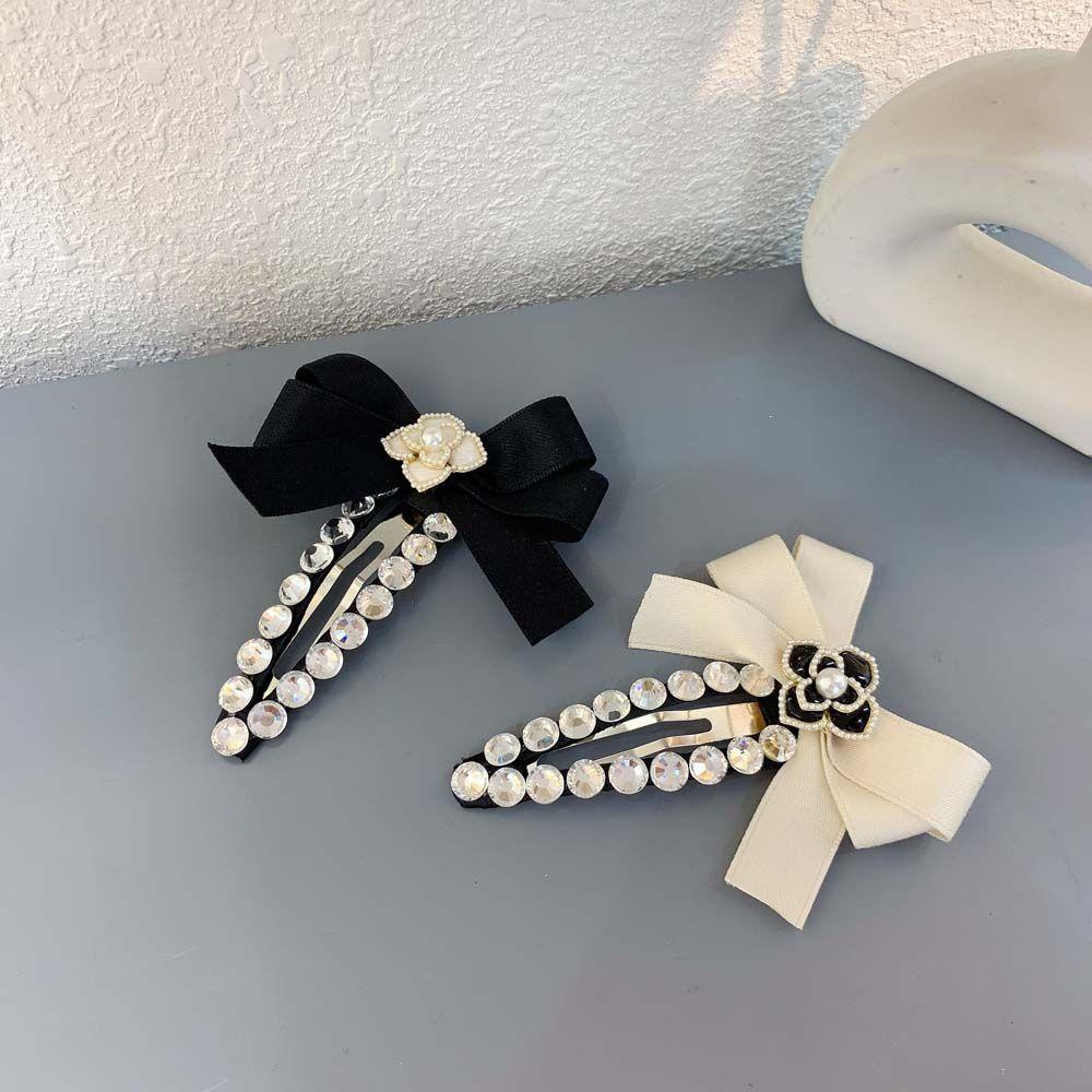 MXGOODS Kẹp Tóc Hình Hoa Trà Đính Đá Thời Trang Cho Nữ