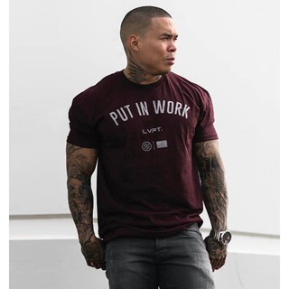 Áo PUT IN WORK Đỏ Đô thể thao năng động