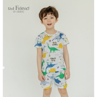 Bộ đồ bé trai uniFriend cộc tay _ bluedino